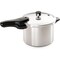 Presto Aluminum Pressure Cooker for Quick Flavorful Meals with Cover Lock Indicator Cooking Rack and Helper Hand, Heavy Gauge Aluminum, 6 Quart